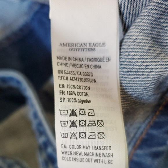 American Eagle Denim Tote Bag - Picture 3 of 7